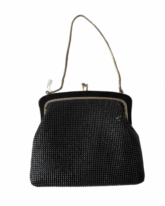 S09 Vintage Oraton Black Mesh Handbag