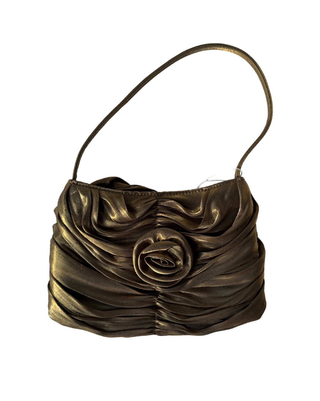 S11 Vintage Silk Green Flower Handbag