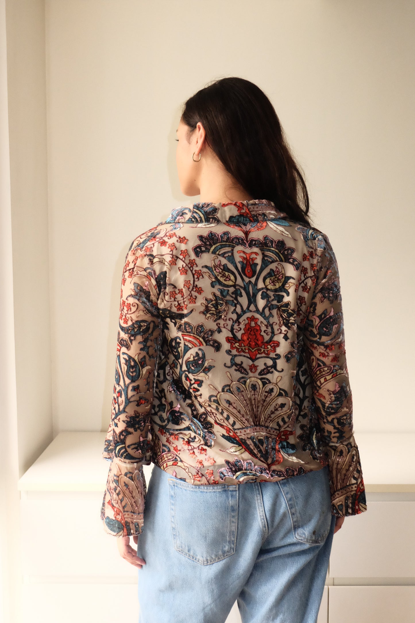 Vintage Paisley Lace Top