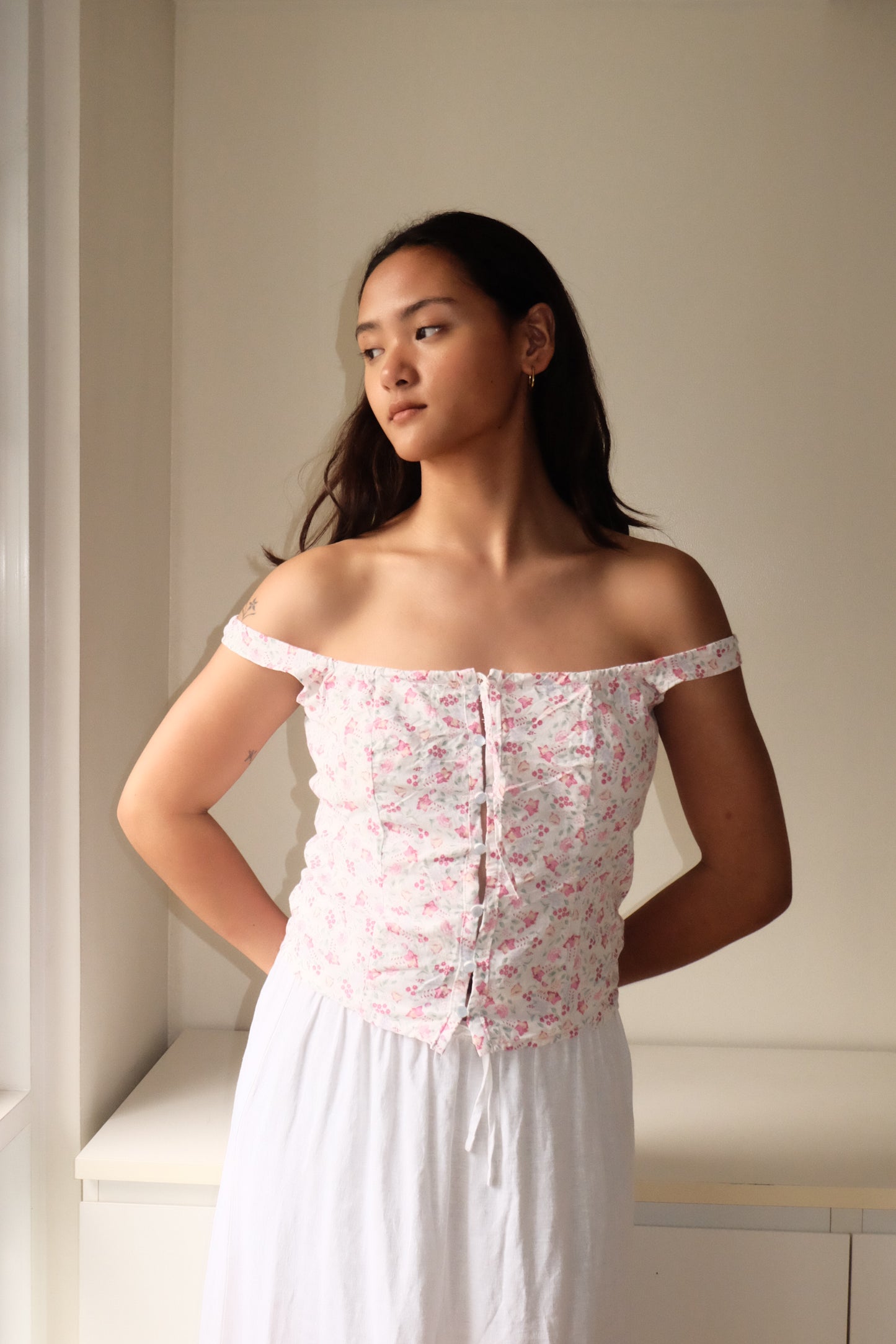 Amelie Top in Vintage Pink S-M