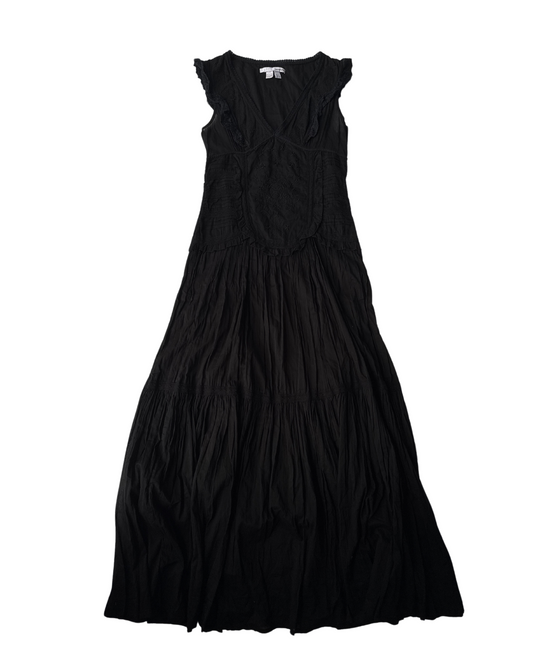 Vintage Zara TRF Gothic Black Corset Evening Dress