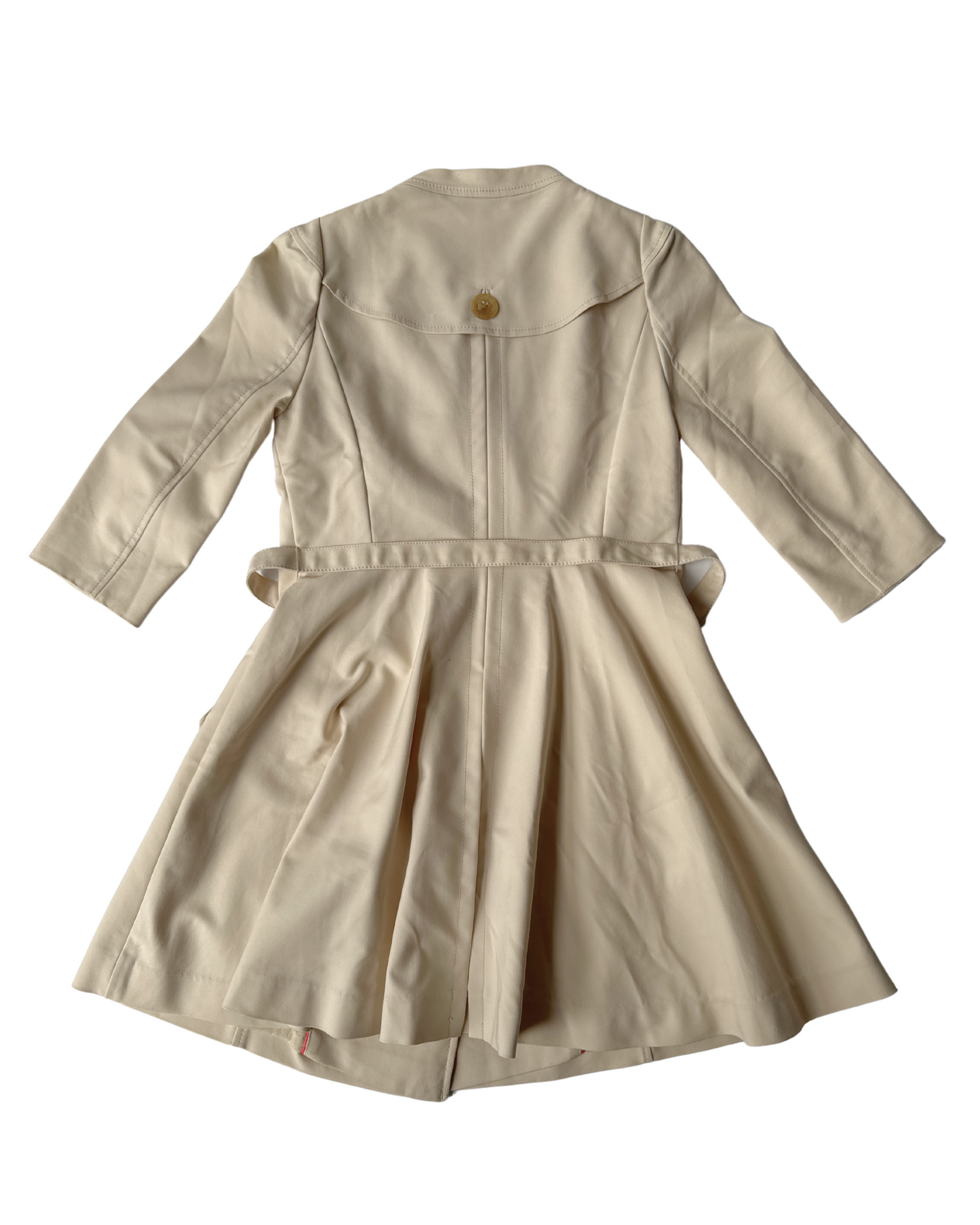 D20 Vintage Cream Trench Coat Dress