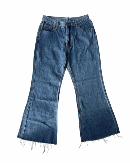 B06 Vintage Denim High Waist Flare Jeans