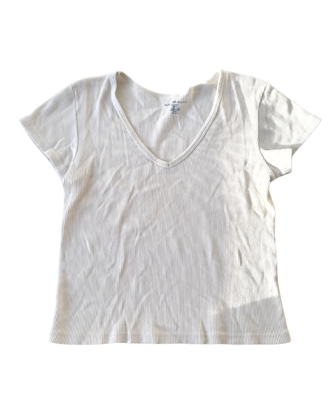 T29 Brandy Melville White Knit Tee